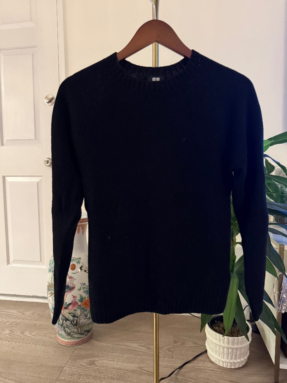 Uniqlo Wool Blend Crew Neck Sweater | Black | XS